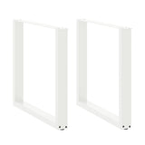 Vidaxl eettafelpoten 2 st u-vormig 90x(72-73) cm staal wit