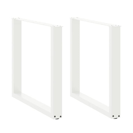 Vidaxl eettafelpoten 2 st u-vormig 90x(72-73) cm staal wit