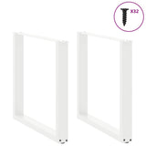 Vidaxl eettafelpoten 2 st u-vormig 90x(72-73) cm staal wit