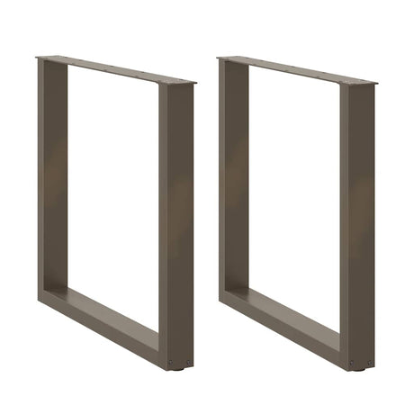Vidaxl eettafelpoten 2 st u-vormig 90x(72-73) cm staal naturel