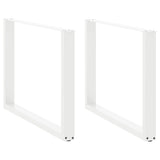 Vidaxl eettafelpoten 2 st u-vormig 100x(72-73) cm staal wit