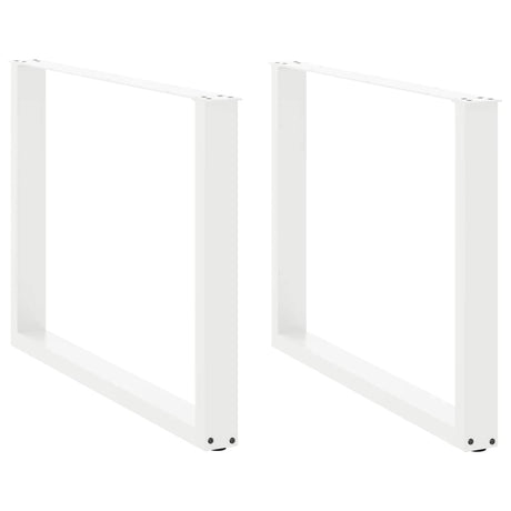 Vidaxl eettafelpoten 2 st u-vormig 100x(72-73) cm staal wit
