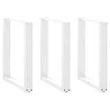 Vidaxl eettafelpoten 3 st u-vormig 70x(72-73) cm staal wit