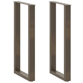 Vidaxl bartafelpoten 2 st u-vormig 40x(100-101) cm staal naturel
