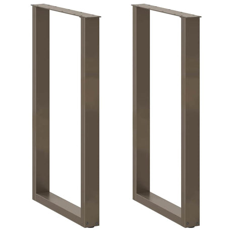 Vidaxl bartafelpoten 2 st u-vormig 60x(100-101) cm staal naturel
