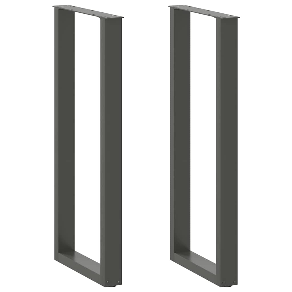 Vidaxl bartafelpoten 2 st u-vormig 50x(110-111) cm staal antraciet