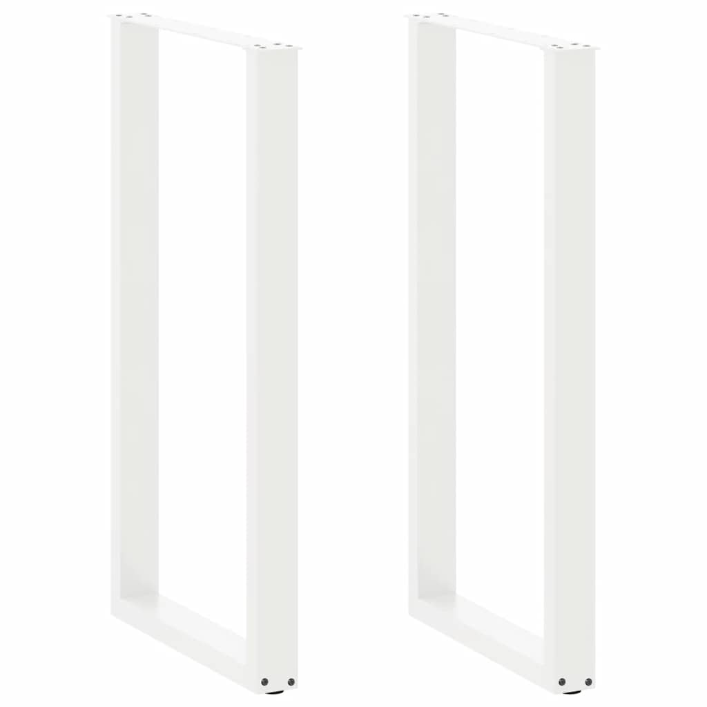 Vidaxl bartafelpoten 2 st u-vormig 60x(110-111) cm staal wit