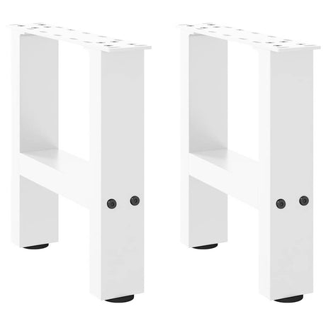 Vidaxl salontafelpoten 2 st 40x(30-31) cm staal wit