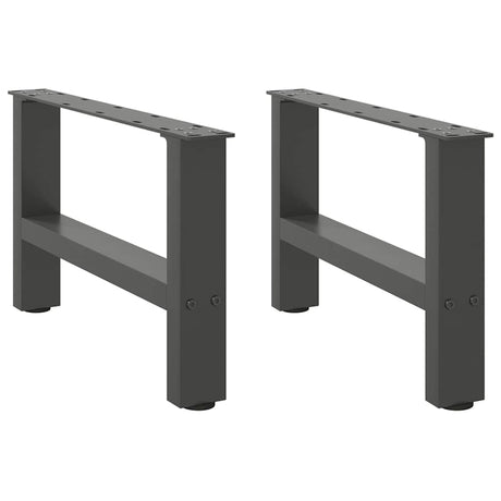 Vidaxl salontafelpoten 2 st 50x(30-31) cm staal antracietkleurig