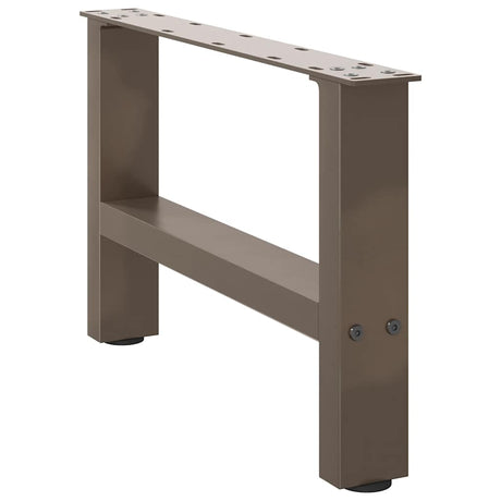 Vidaxl salontafelpoten naturel staal 2 st 50x(30-31) cm staal