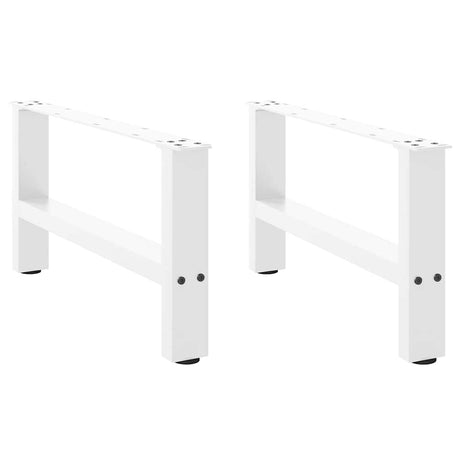 Vidaxl salontafelpoten 2 st 60x(30-31) cm staal wit