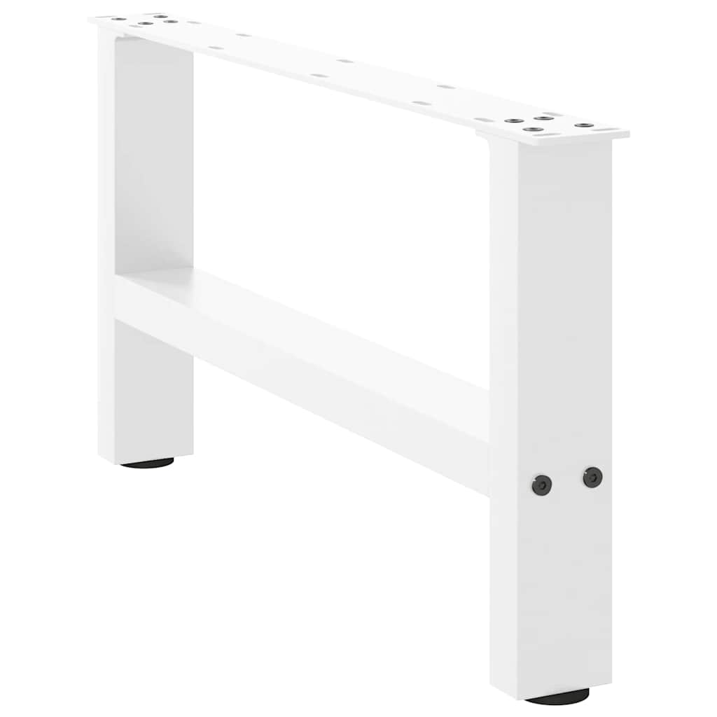 Vidaxl salontafelpoten 2 st 60x(30-31) cm staal wit