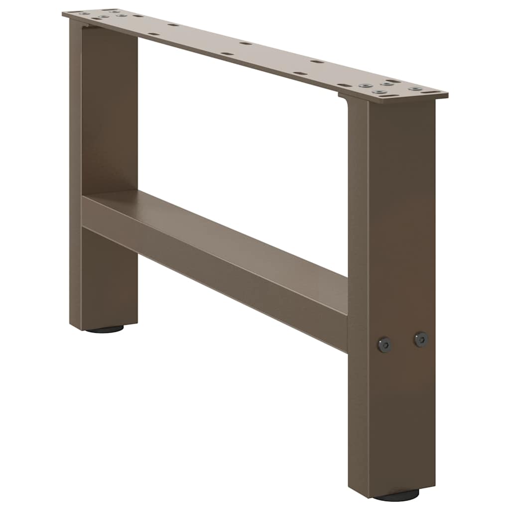 Vidaxl salontafelpoten naturel staal 2 st 60x(30-31) cm staal