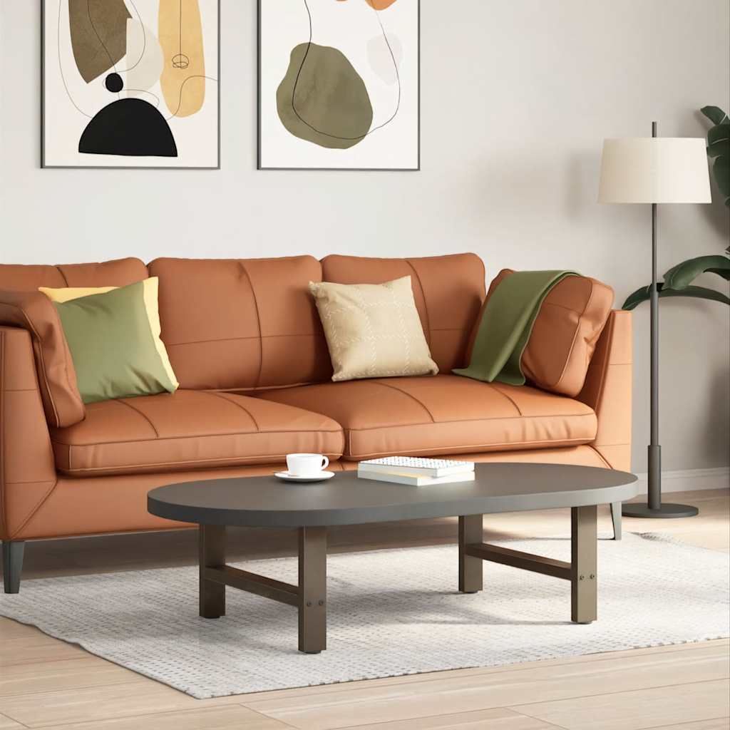 Vidaxl salontafelpoten naturel staal 2 st 60x(30-31) cm staal