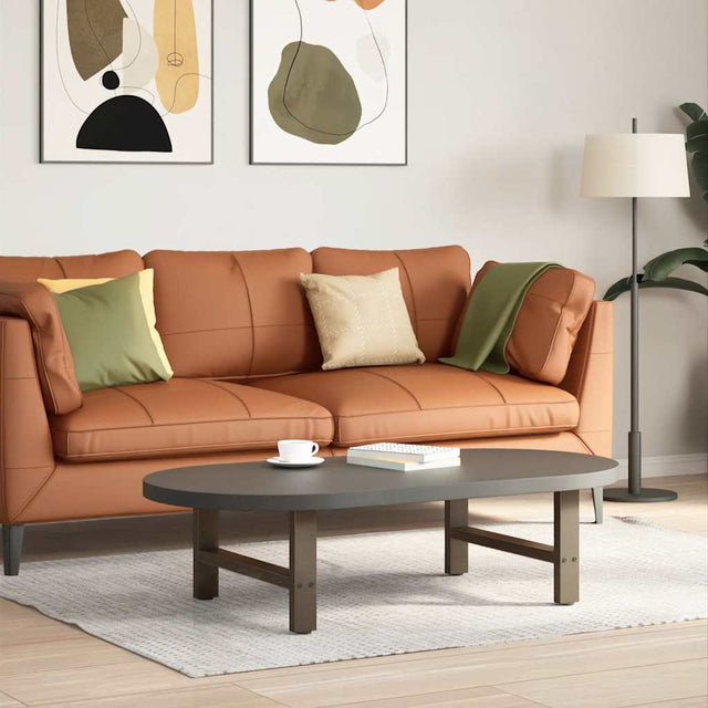 Vidaxl salontafelpoten naturel staal 2 st 60x(30-31) cm staal