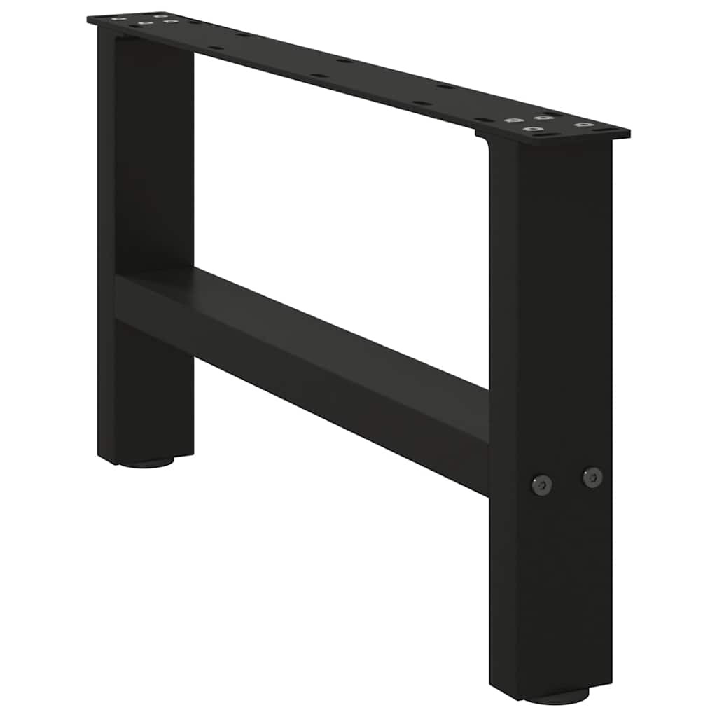 Vidaxl salontafelpoten 2 st 70x(30-31) cm staal zwart