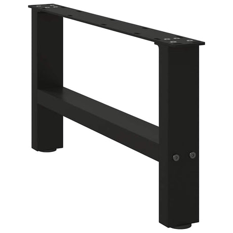 Vidaxl salontafelpoten 2 st 70x(30-31) cm staal zwart