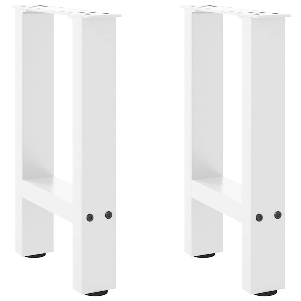 Vidaxl salontafelpoten 2 st 38x(42-43) cm staal wit