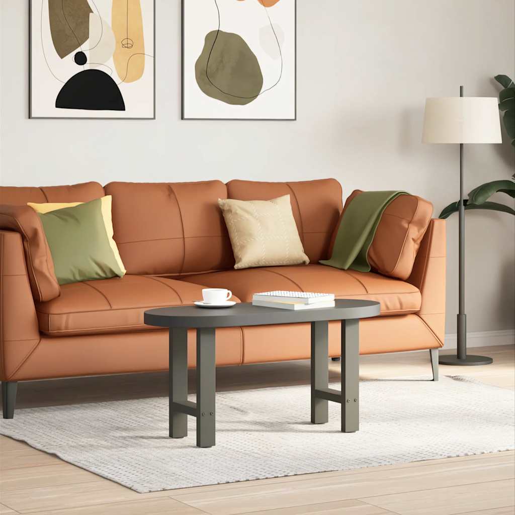 Vidaxl salontafelpoten 2 st 38x(42-43) cm staal antraciet