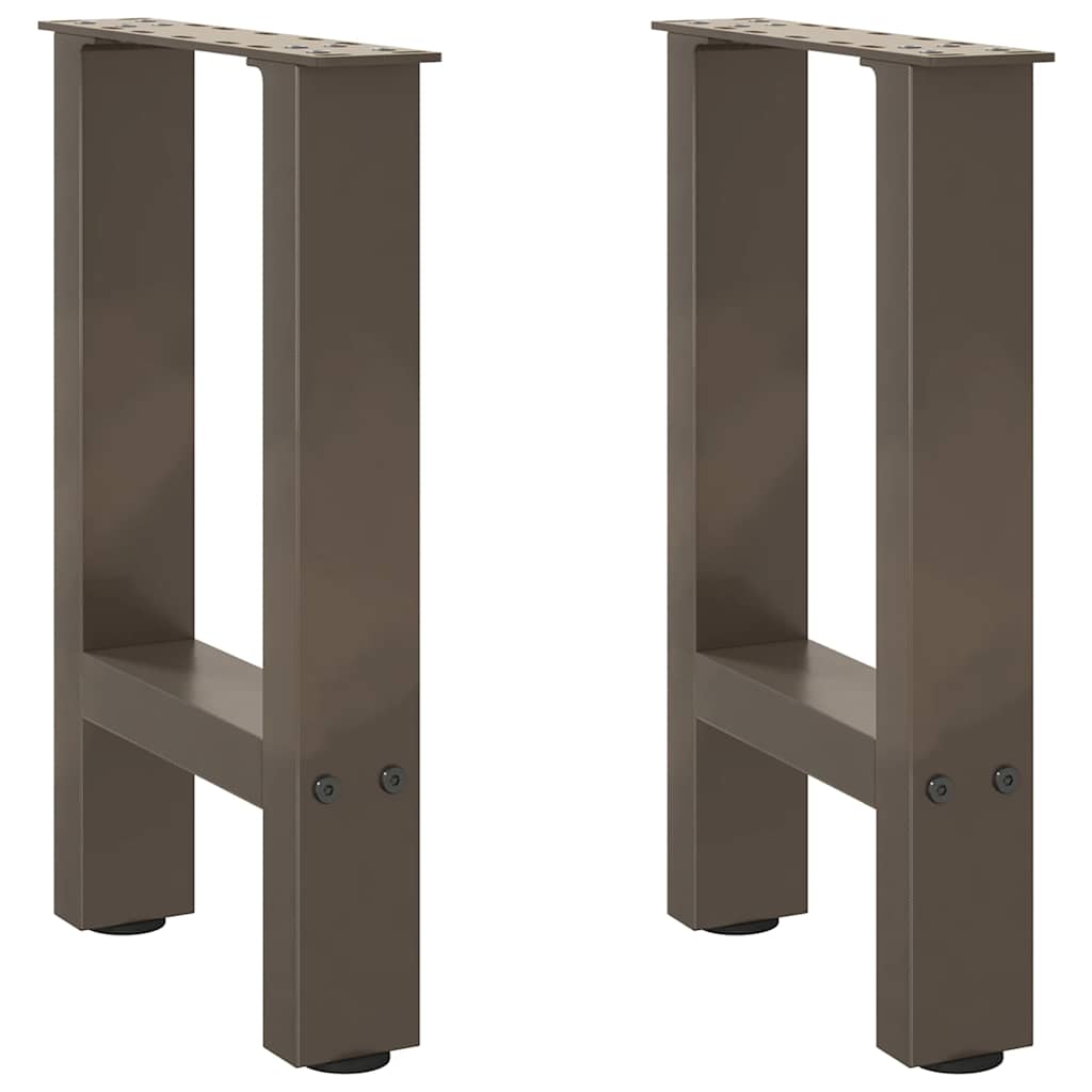 Vidaxl salontafelpoten 2 st 38x(42-43) cm staal naturel