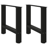 Vidaxl salontafelpoten 2 st 50x(42-43) cm staal zwart