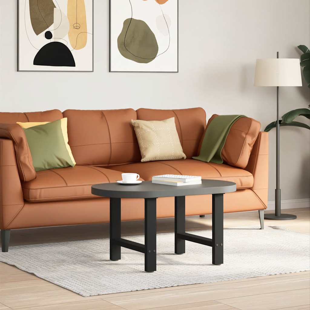 Vidaxl salontafelpoten 2 st 50x(42-43) cm staal zwart