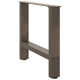 Vidaxl salontafelpoten 2 st 50x(42-43) cm staal naturel