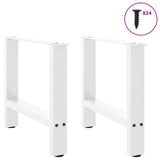 Vidaxl salontafelpoten 2 st 60x(42-43) cm staal wit