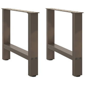 Vidaxl salontafelpoten 2 st 60x(42-43) cm staal naturel