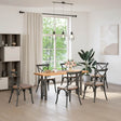 Vidaxl console tafelpoten 2 st 28x(72-73) cm staal antraciet