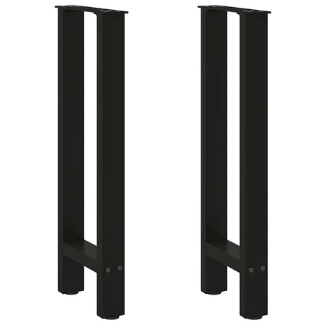 Vidaxl console tafelpoten 2 st 38x(72-73) cm staal zwart