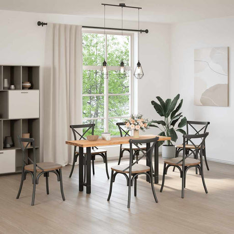 Vidaxl console tafelpoten 2 st 38x(72-73) cm staal zwart