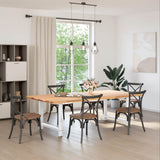 Vidaxl eettafelpoten 2 st 90x(72-73) cm staal wit