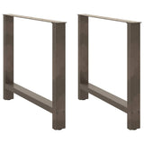 Vidaxl eettafelpoten 2 st 90x(72-73) cm staal naturel