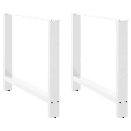 Vidaxl eettafelpoten 2 st 100x(72-73) cm staal wit