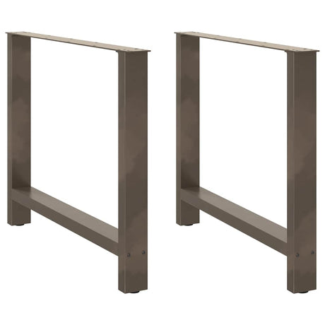 Vidaxl eettafelpoten 2 st 100x(72-73) cm staal naturel