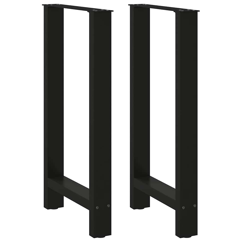 Vidaxl bartafelpoten 2 st 40x(90-91) cm staal zwart