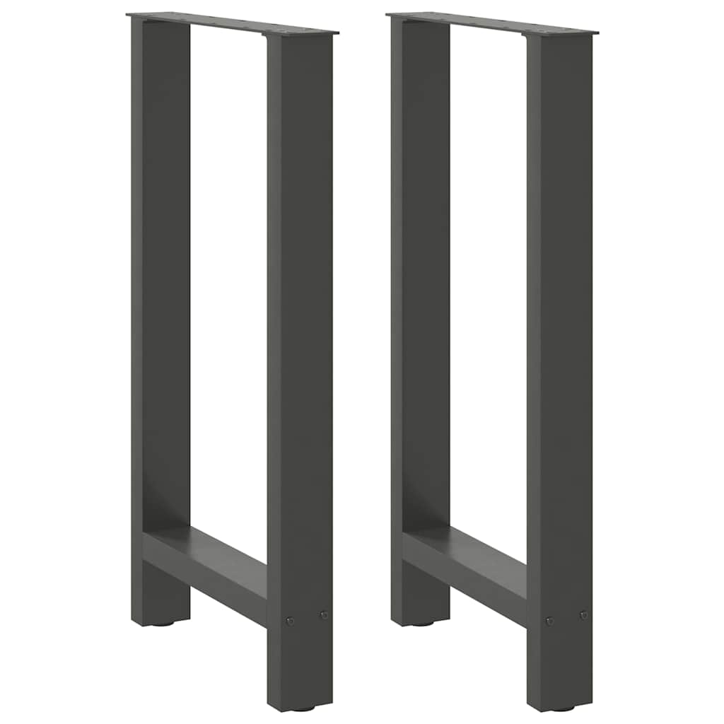 Vidaxl bartafelpoten 2 st 40x(90-91) cm staal antraciet