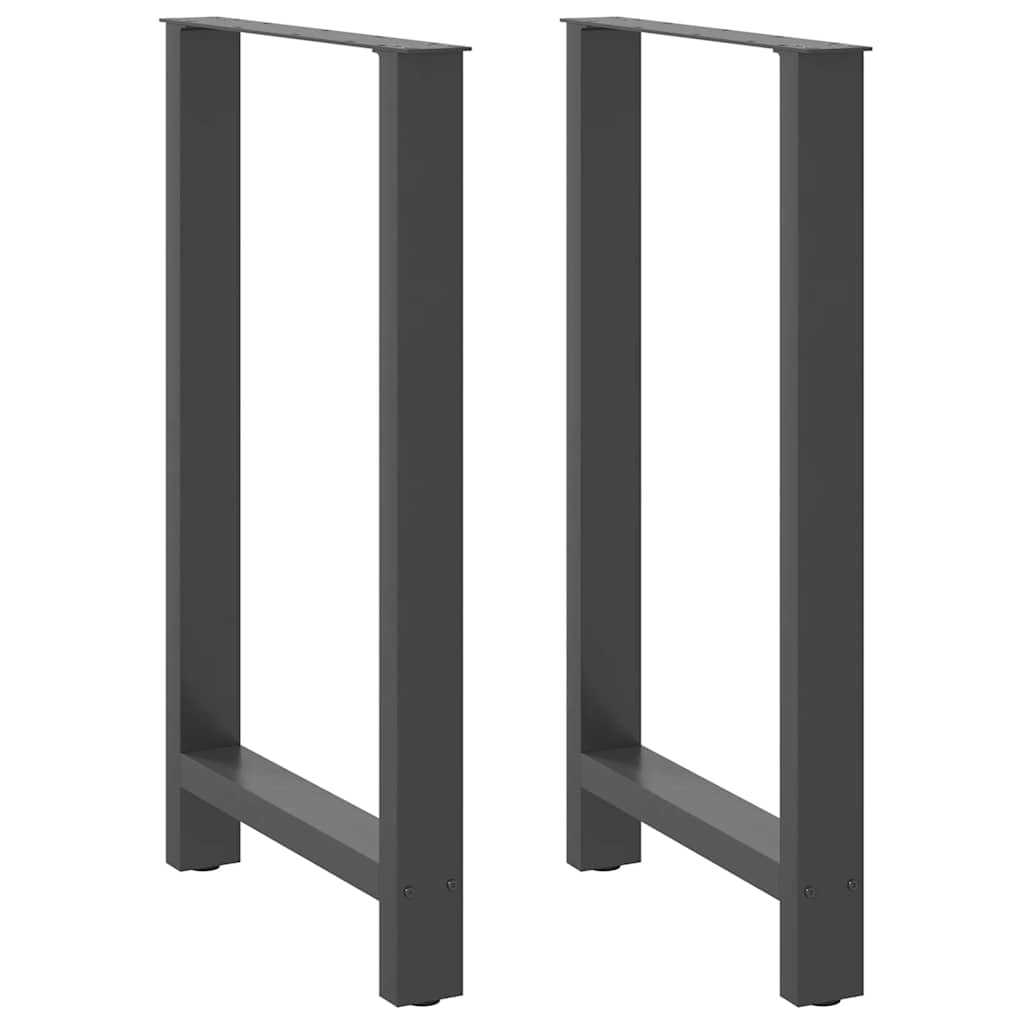 Vidaxl bartafelpoten 2 st 60x(100-101) cm staal antraciet