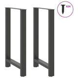Vidaxl bartafelpoten 2 st 60x(100-101) cm staal antraciet