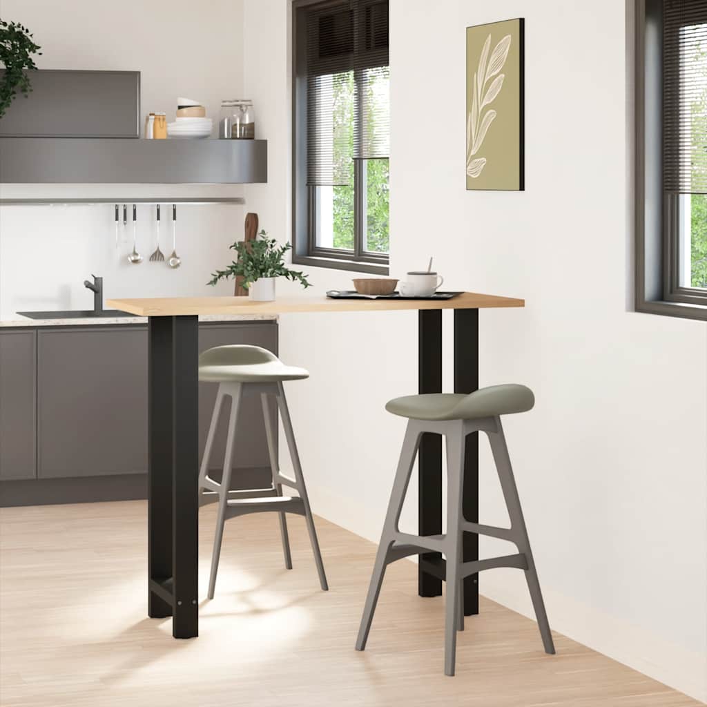 Vidaxl bartafelpoten 2 st 40x(110-111) cm staal zwart