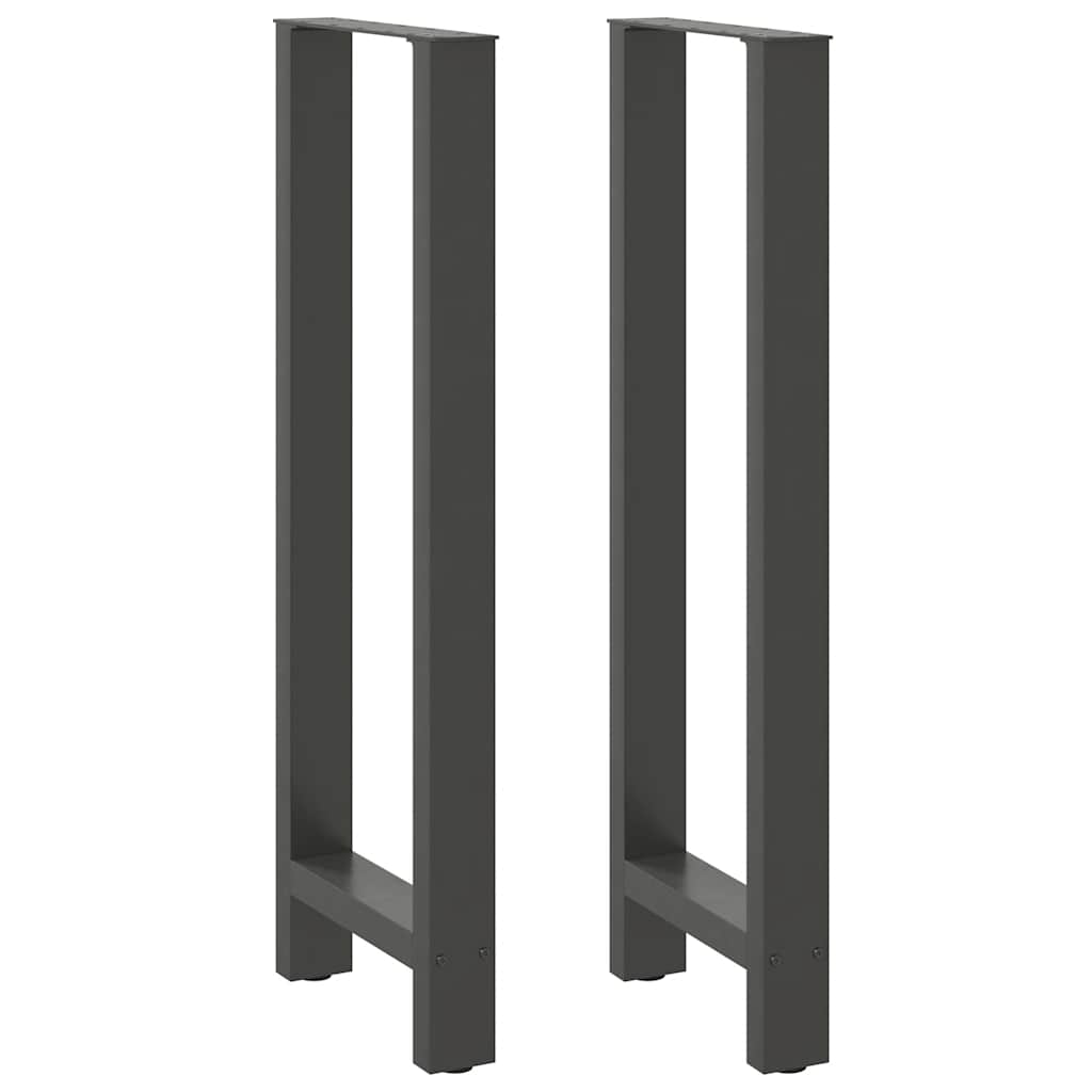 Vidaxl bartafelpoten 2 st 40x(110-111) cm staal antraciet