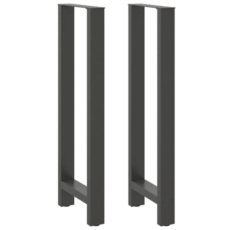 Vidaxl bartafelpoten 2 st 40x(110-111) cm staal antraciet