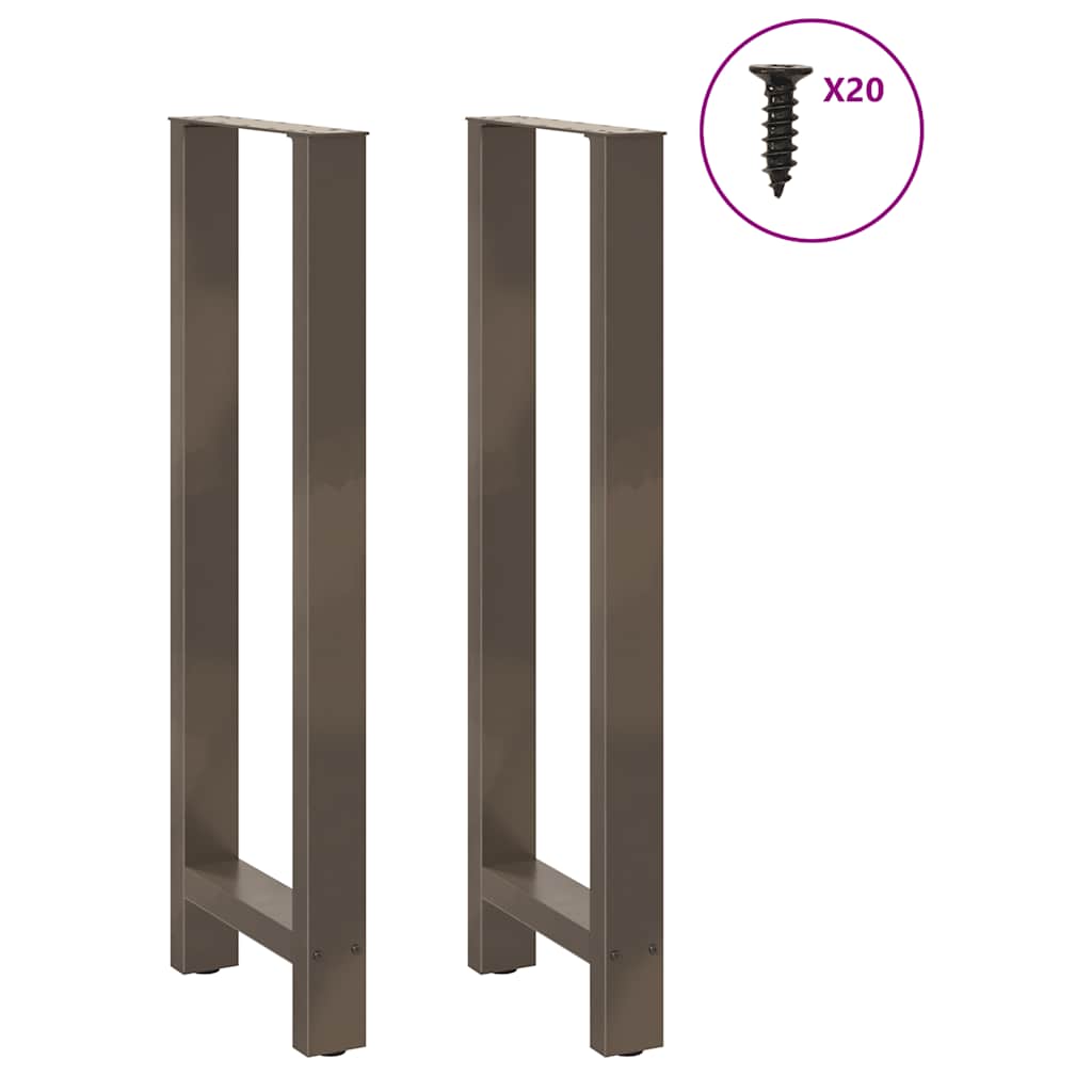 Vidaxl bartafelpoten 2 st 40x(110-111) cm staal naturel