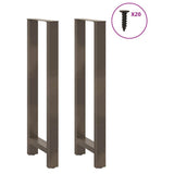 Vidaxl bartafelpoten 2 st 40x(110-111) cm staal naturel