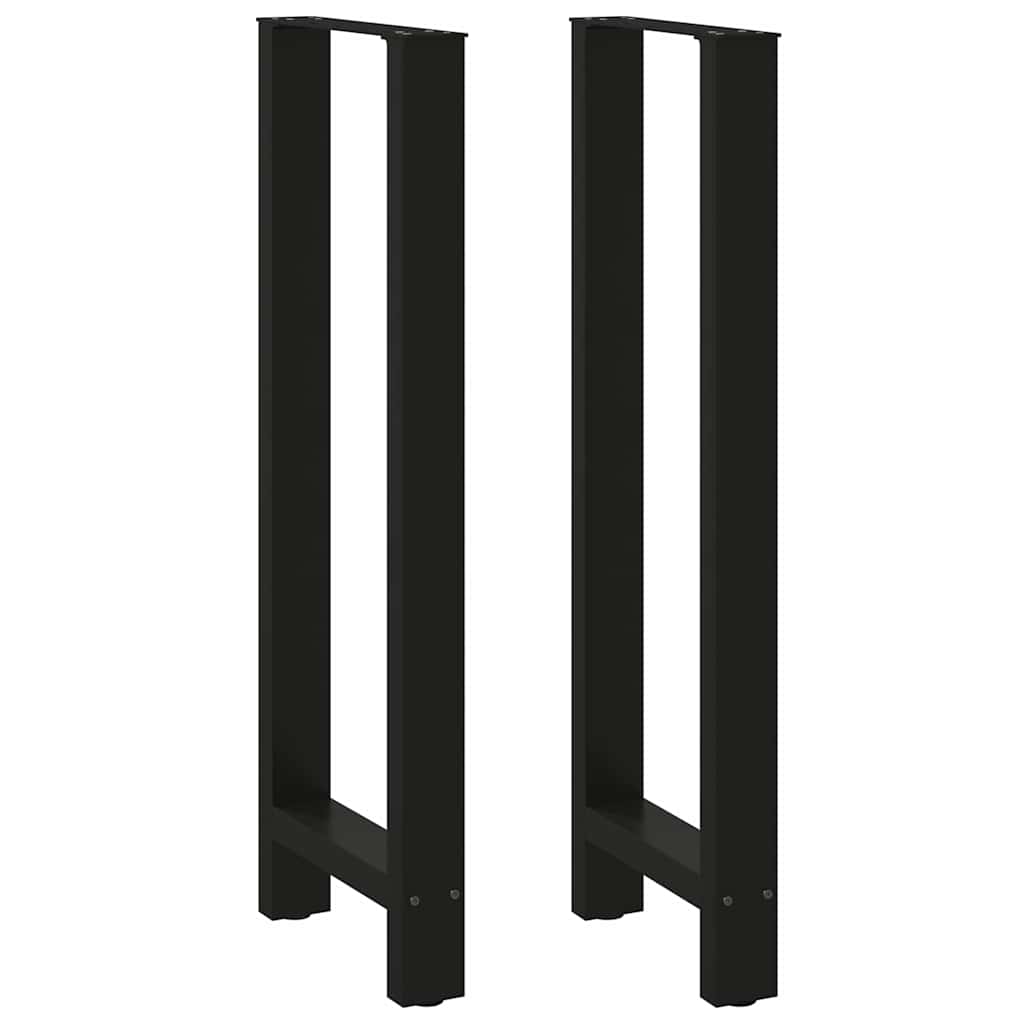 Vidaxl bartafelpoten 2 st 50x(110-111) cm staal zwart
