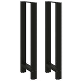 Vidaxl bartafelpoten 2 st 50x(110-111) cm staal zwart