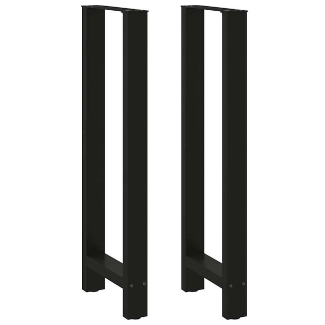 Vidaxl bartafelpoten 2 st 50x(110-111) cm staal zwart