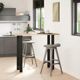 Vidaxl bartafelpoten 2 st 50x(110-111) cm staal zwart
