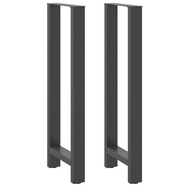 Vidaxl bartafelpoten 2 st 50x(110-111) cm staal antraciet